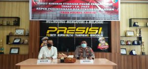 Read more about the article Tim Itwasda Polda Papua Barat melaksanakan Wasrik Tahap I Tahun 2022 di Polres Sorong .